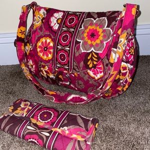 Vera Bradley Cross body bag and wallet set